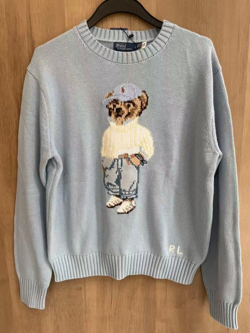 Polo Ralph Lauren Classic Polo Bear Embroidered Knit Sweater